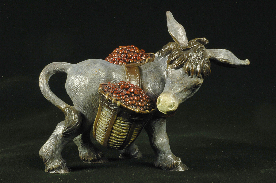 Christine Knapp Sculpture Donkey Bronze Sculptor
