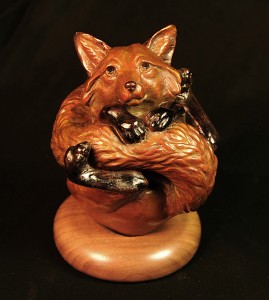 Fox Animal Wrapper Bronze Art Animal Wrappers Christine Knapp