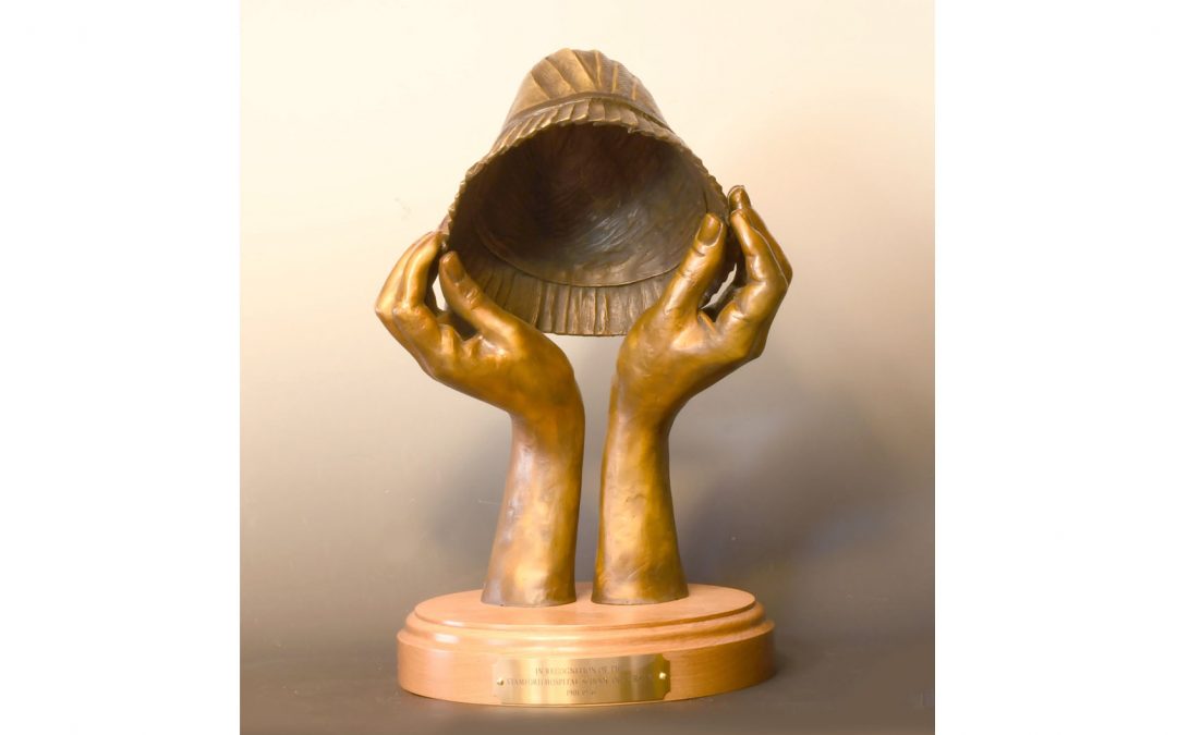 Stamford Hospital School of Nursing Sculpture Delivered